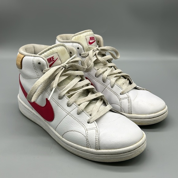 NIKE WOMENS COURT ROYALE 2 (BLAZER) MID SNEAKER WHITE/PINK💖 - Picture 2 of 10